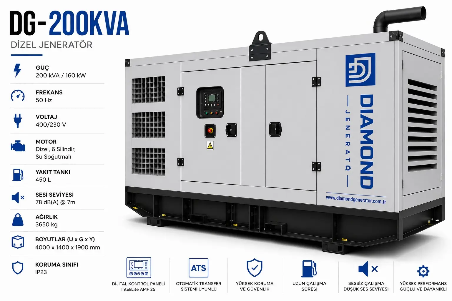 200 kVA Dizel Jeneratör