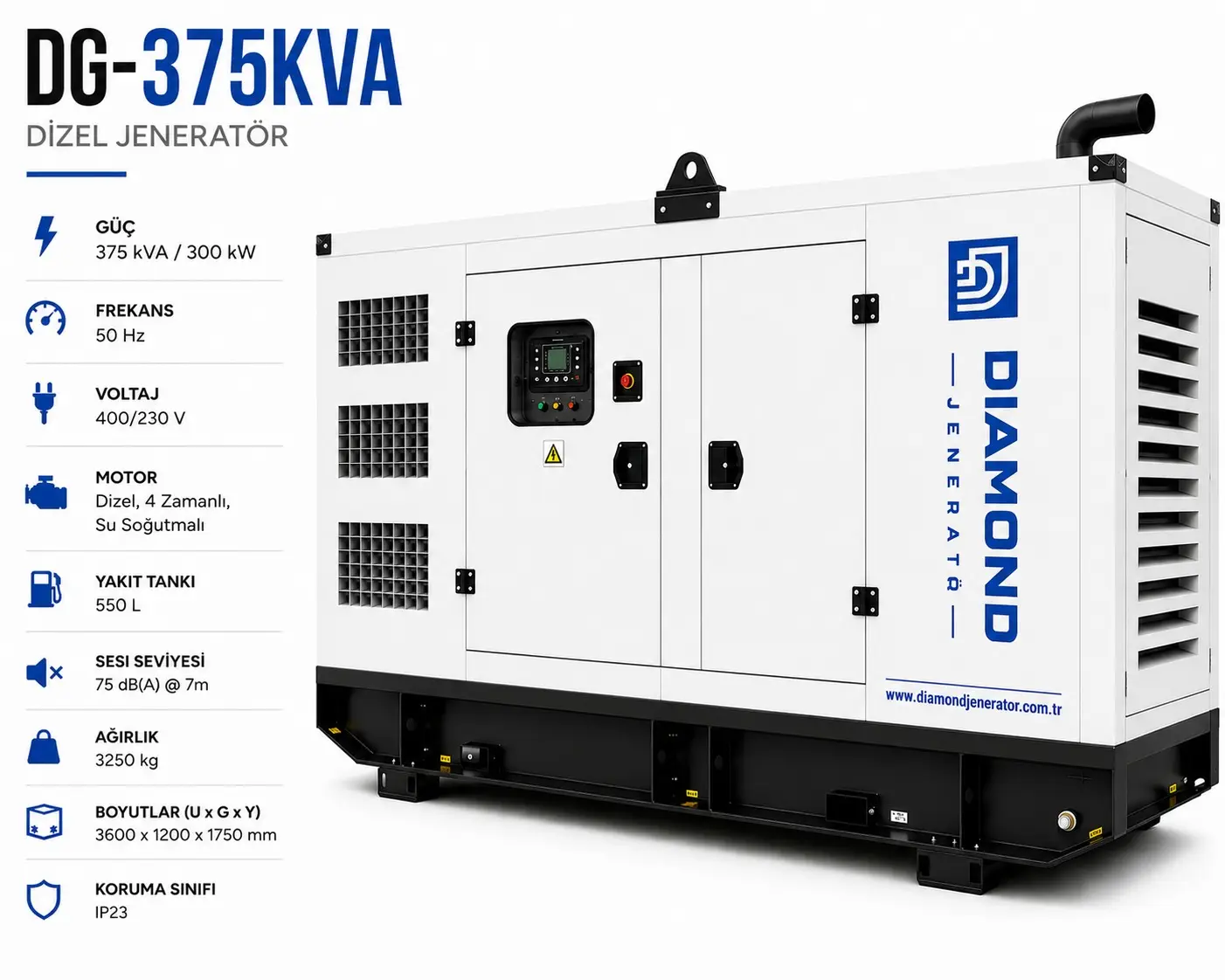 375 kVA Dizel Jeneratör