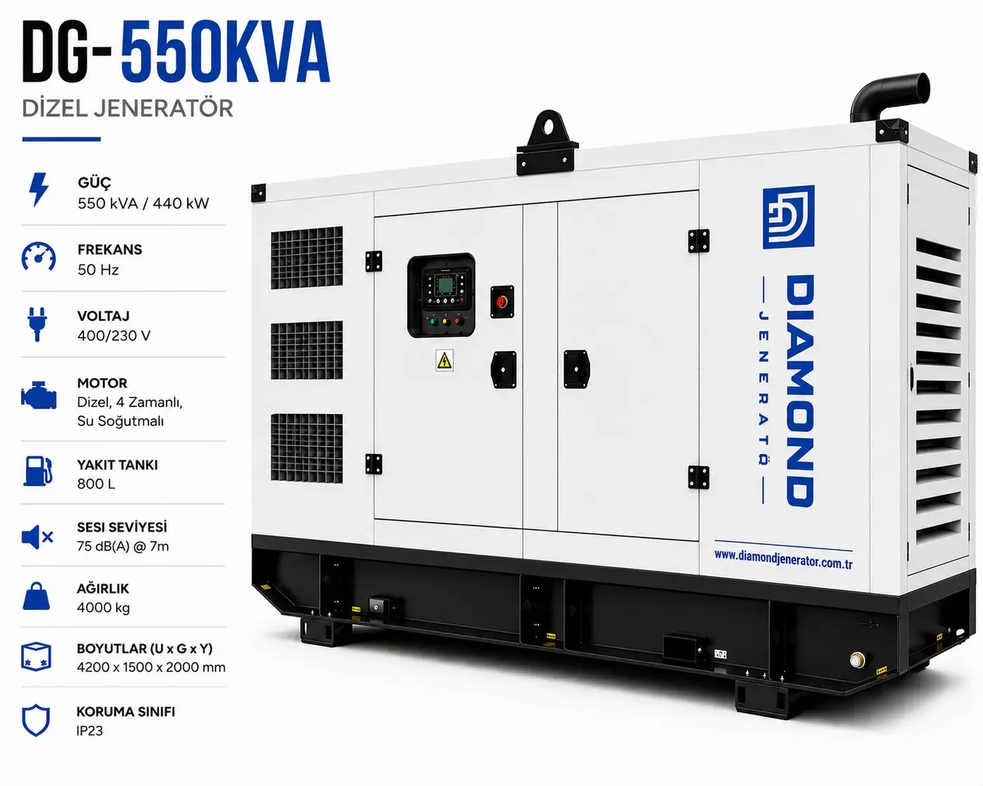 550 kVA Dizel Jeneratör
