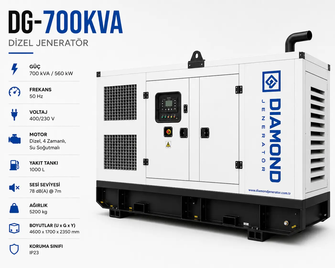 700 kVA Dizel Jeneratör