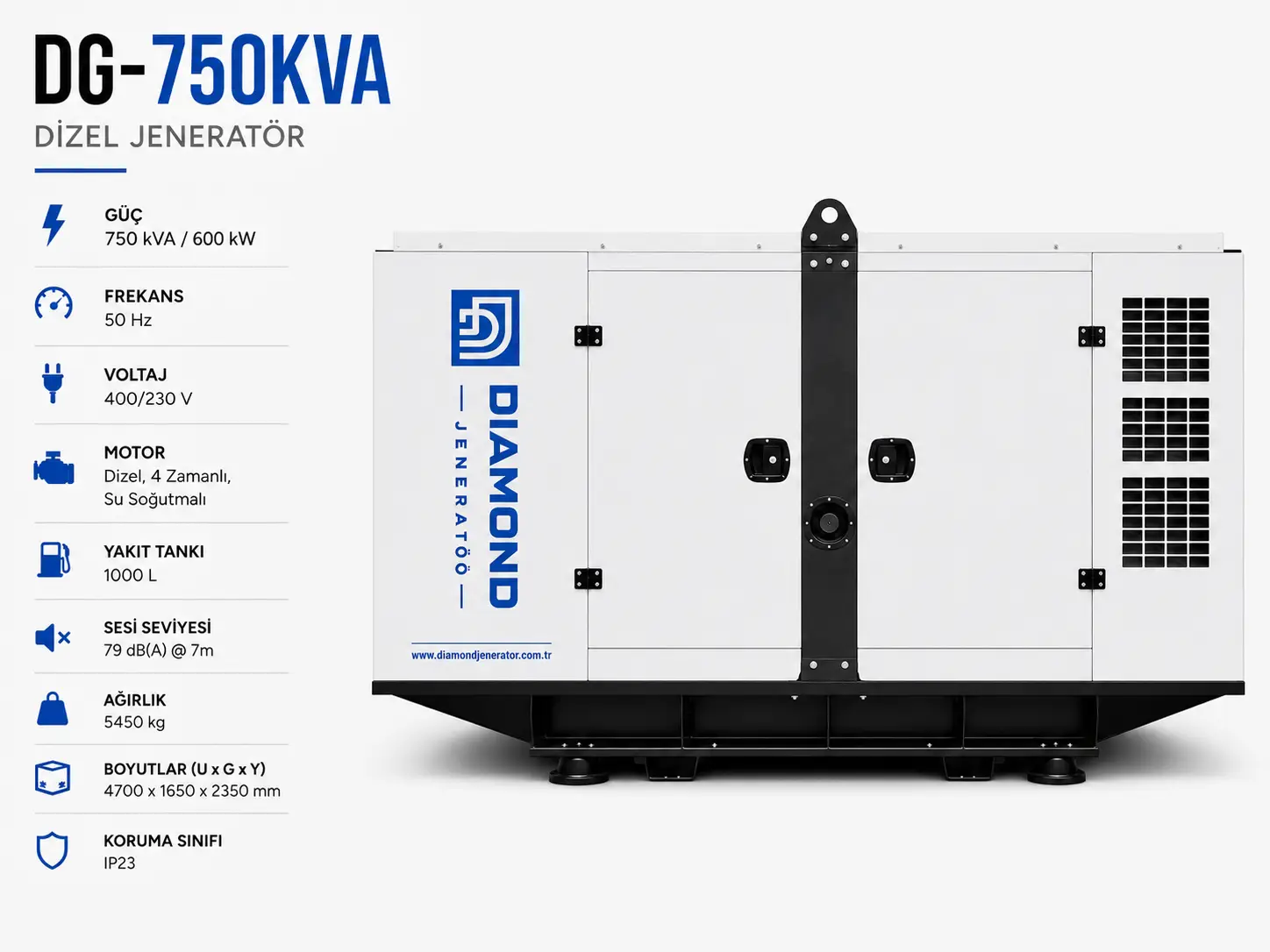 750 kVA Dizel Jeneratör
