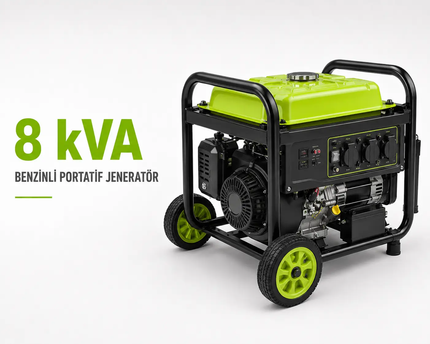 8 kVA Benzinli Portatif Jeneratör
