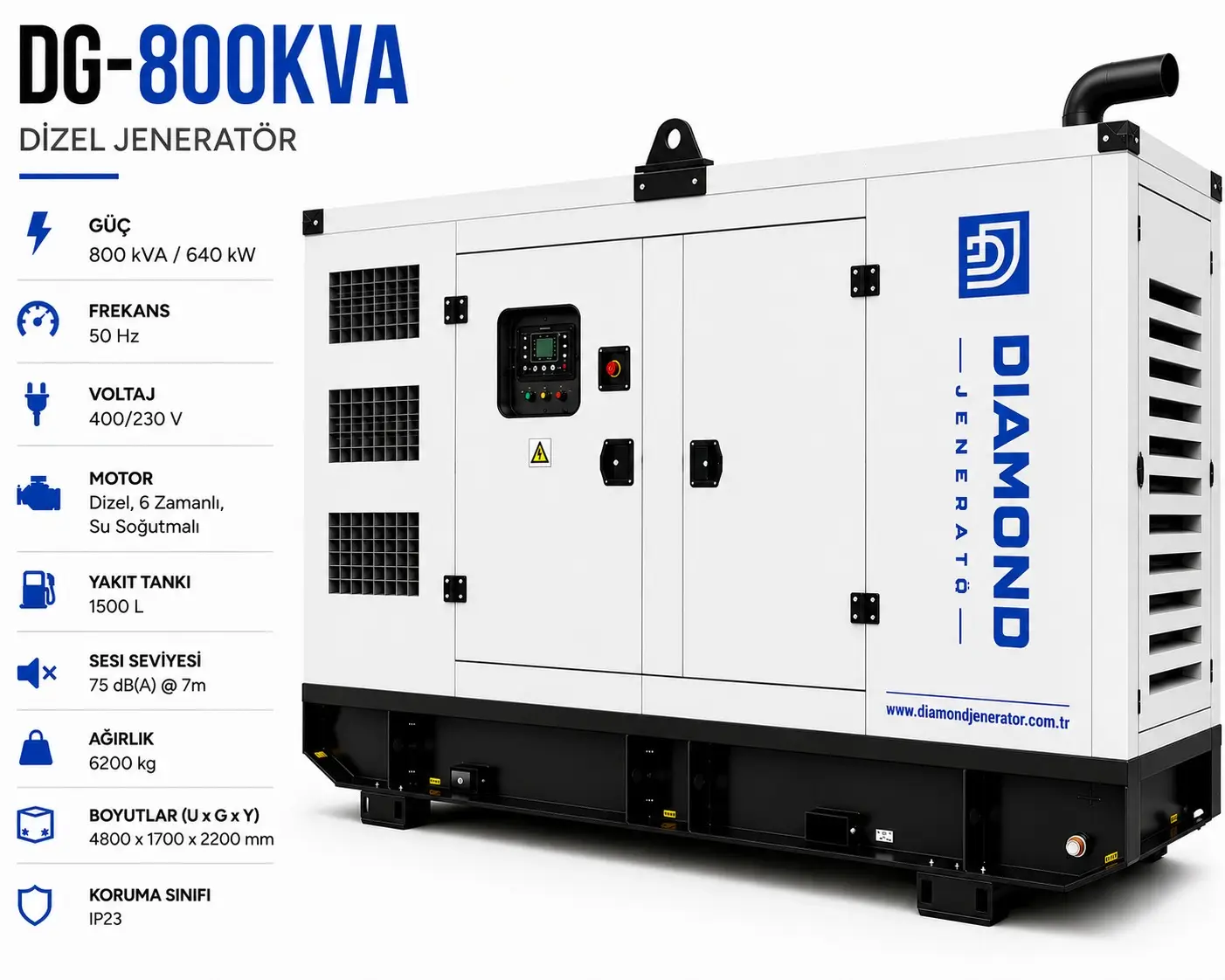 800 kVA Dizel Jeneratör