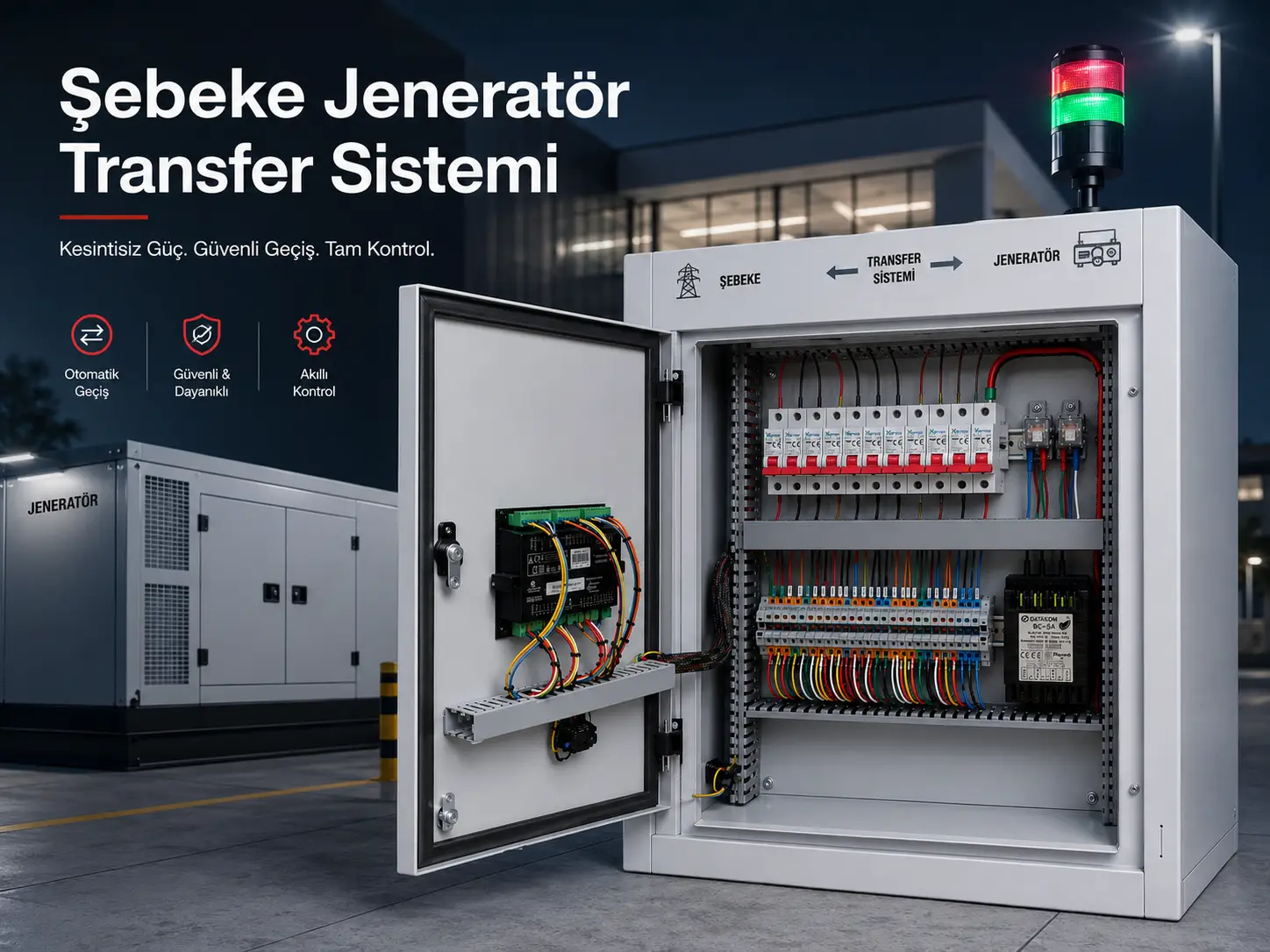 Şebeke Jeneratör Transfer Sistemi